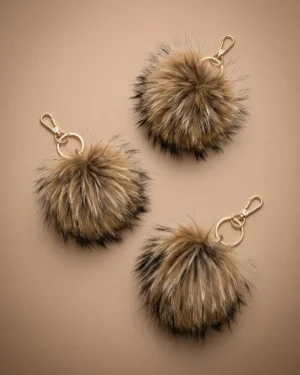 Charm de Piel Noah Camel y Negro