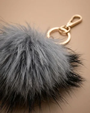 Charm de Piel Noah Gris y Negro